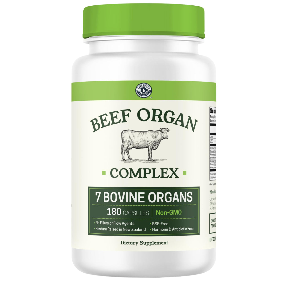 Beef Organ Supplement bottle front