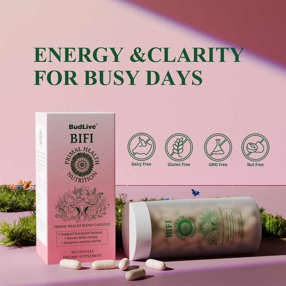 Lifestyle image highlighting vitality, cycle health and skin support