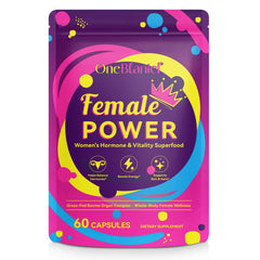 Bottle of Beef Organ Supplement for Women on white background