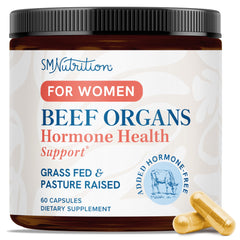 Beef Organ Supplement for Women bottle on white background