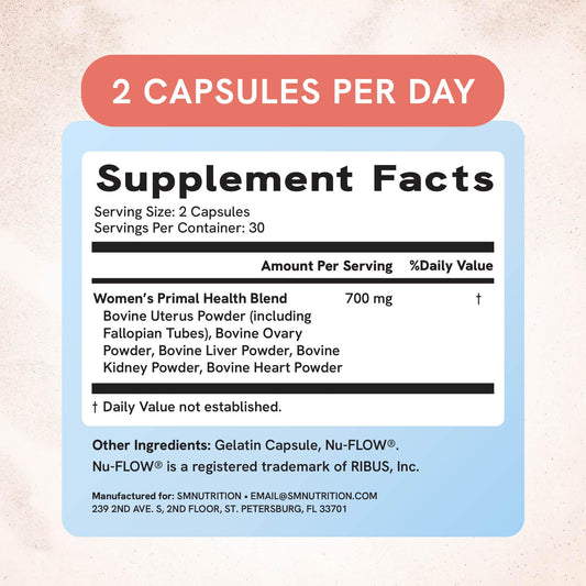 Close-up of beef organ supplement ingredients (liver, kidney, heart)