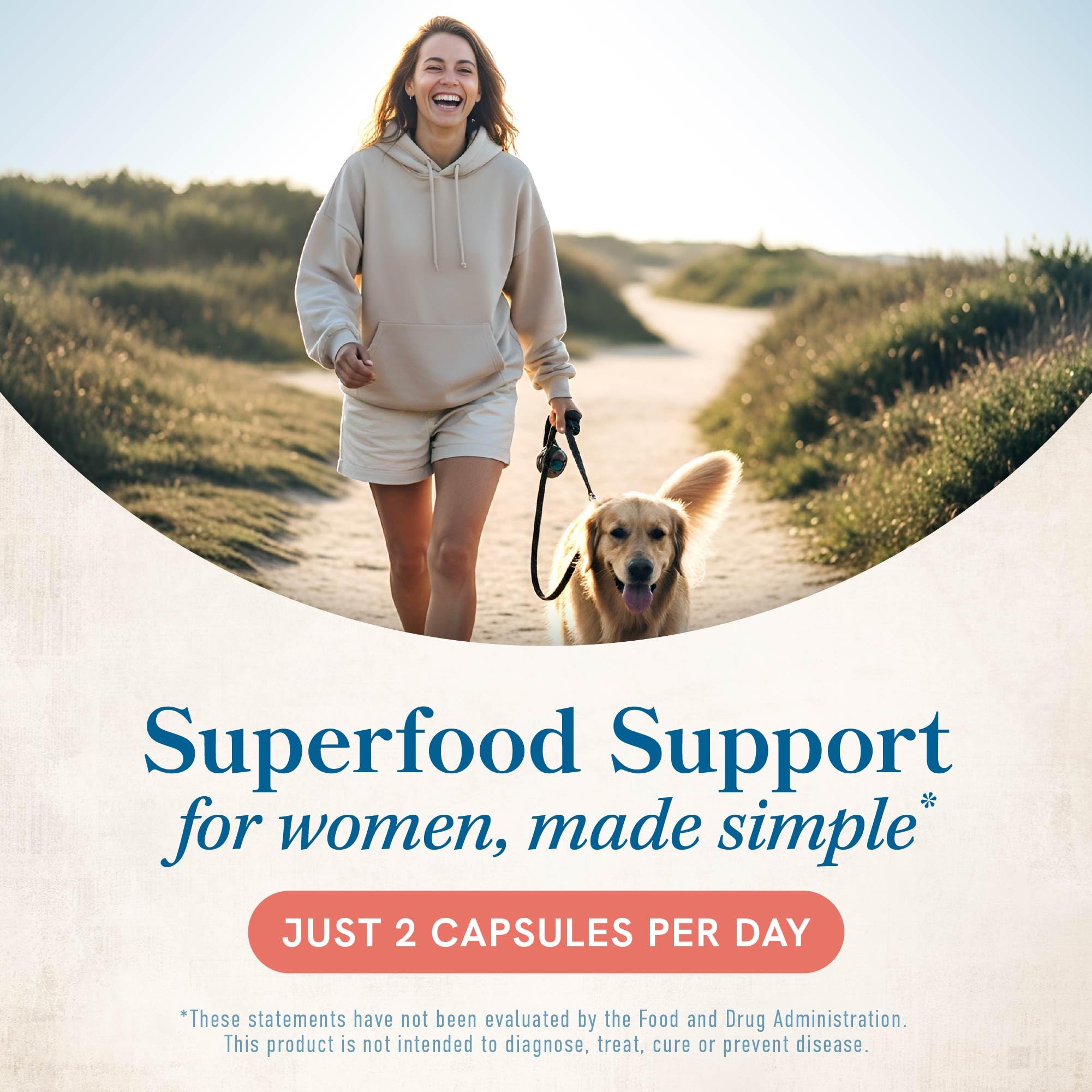 Lifestyle image of a woman with energy and wellness