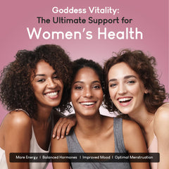 Lifestyle image conveying feminine vitality and energy from whole-food organ nutrition.