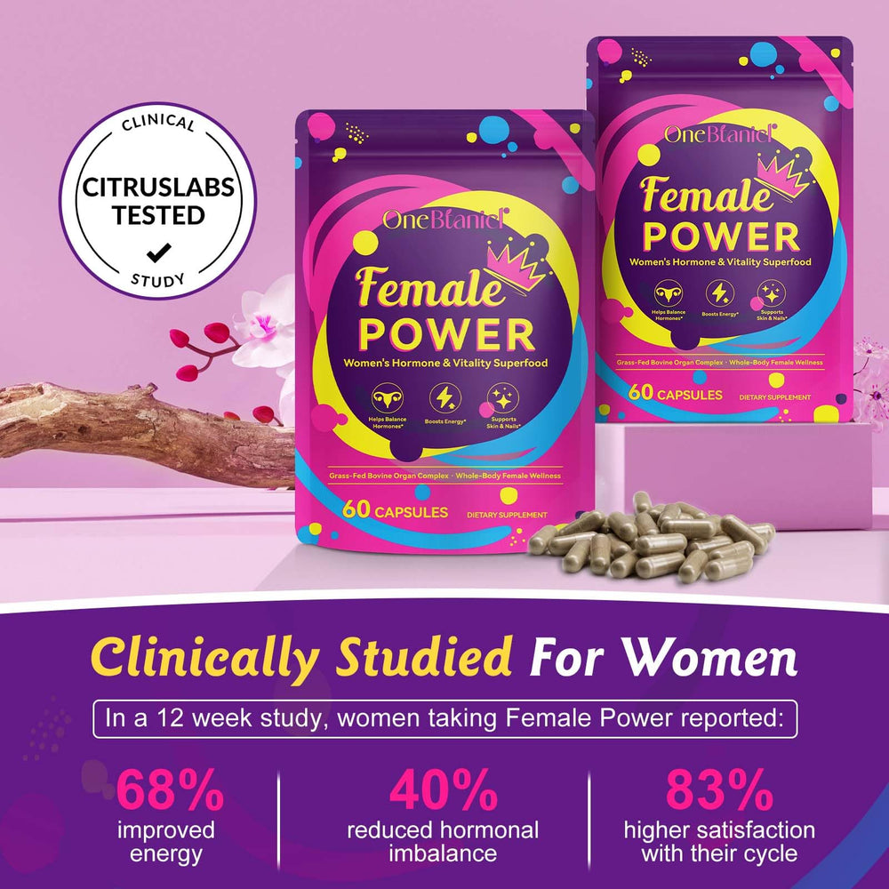 Natural hormone balance support with beef organ blend