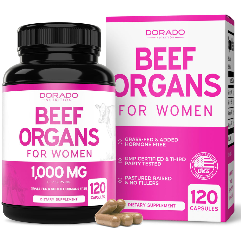 Beef Organ for Women bottle with 120 capsules