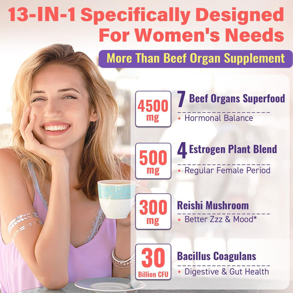 Zero sugar beef organ supplement packaging