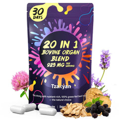 Grass-fed beef liver organ capsule for women