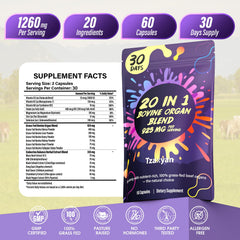 Beef organ product featuring uterus and ovary for women's health