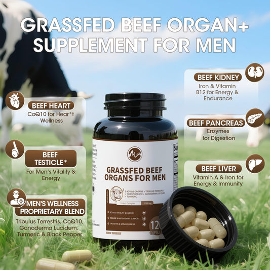 Beef liver capsule representing energy and immunity support