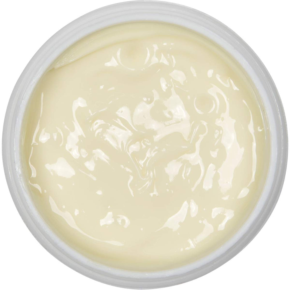 Ingredients close-up reveals organic olive oil and beeswax as nourishing components