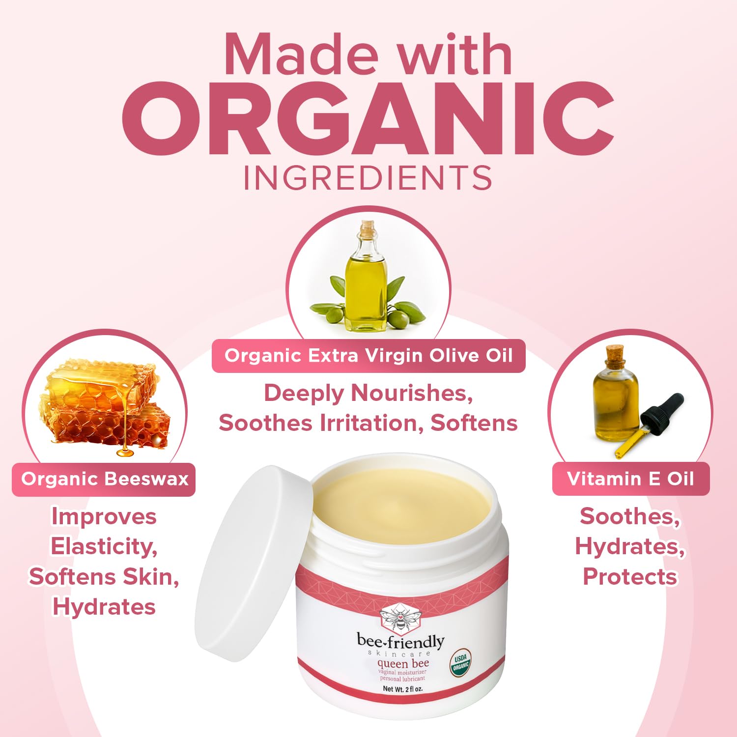Packaging featuring the USDA Organic label signals certified organic formulation