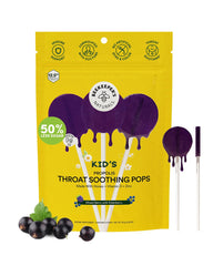 Front view of Beekeeper's Naturals Kids Throat-Soothing Lollipops, Mixed Berry & Elderberry flavor, 15 count