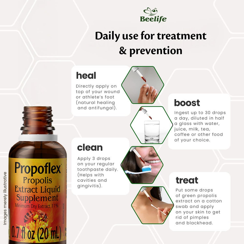 Illustration showing antioxidants and cellular health from propolis