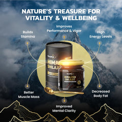 Close-up of BeepWell Shilajit resin texture