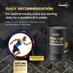 Graphic showing 70% fulvic acid in Shilajit resin