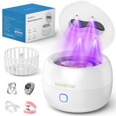 BEESHOP 2025 Ultrasonic Retainer Cleaner front view (white)