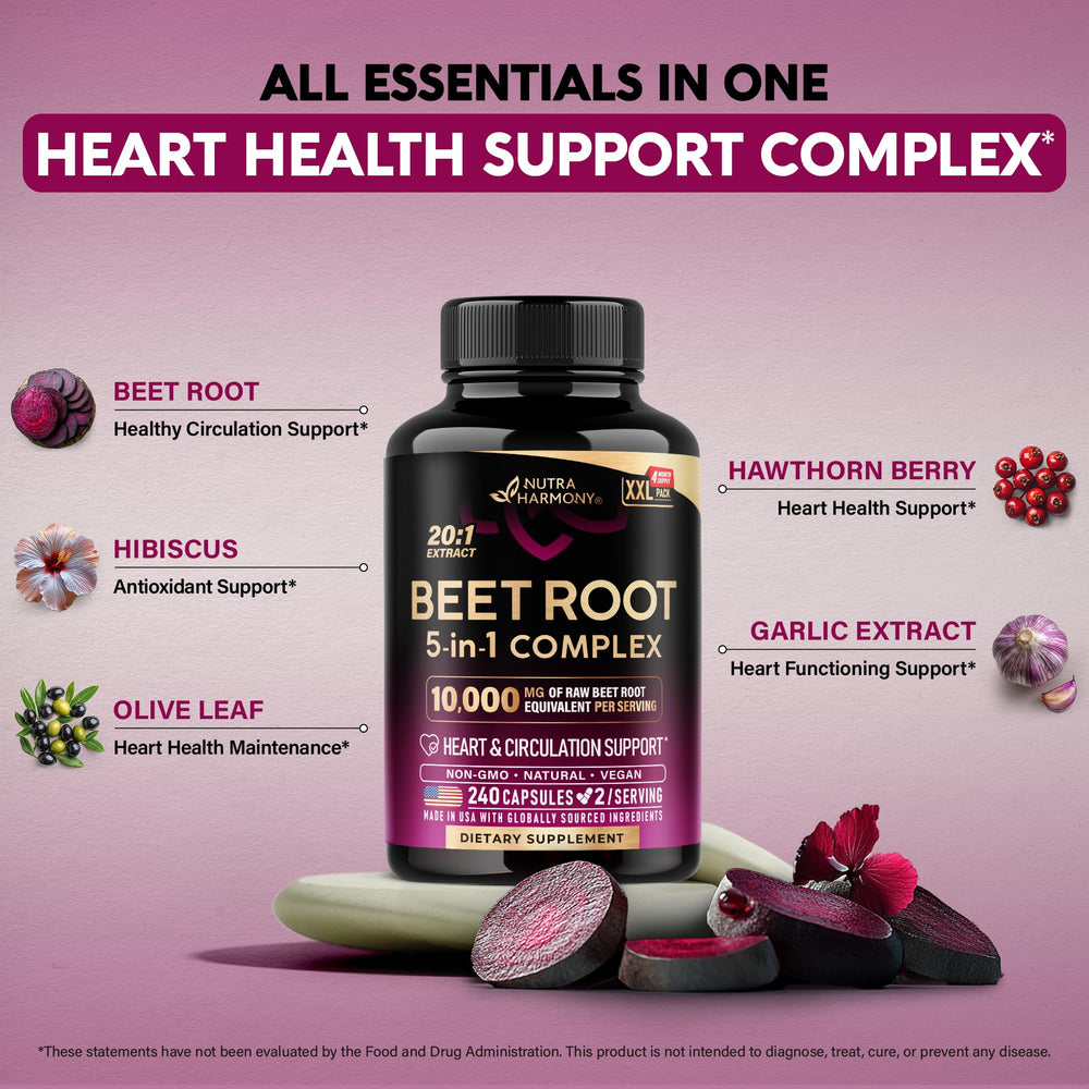 Non-GMO and lab-tested seals on the Beet Root Capsules bottle