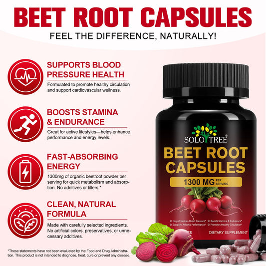 Close-up of beet root powder capsules