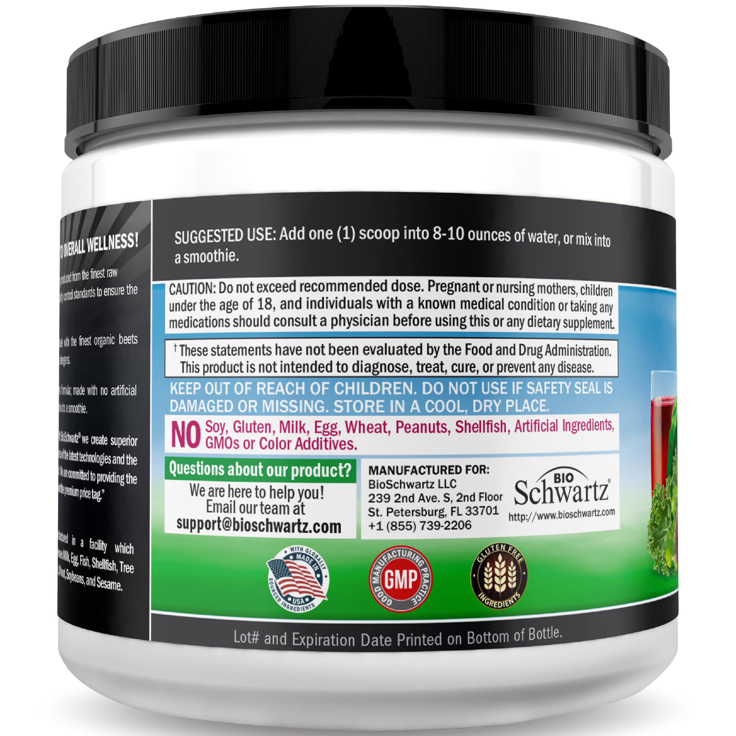 Serving scoop with Beet Root Powder