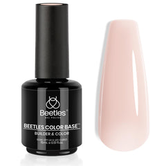 Beetles Color Base Gel Polish bottle showing warm jade shade for long-lasting nails.
