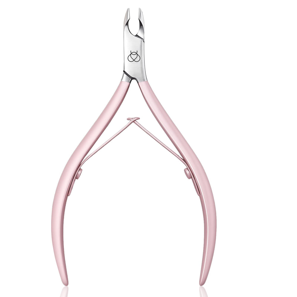 Beetles Cuticle Trimmer pink finish adds a stylish touch to your nail kit.