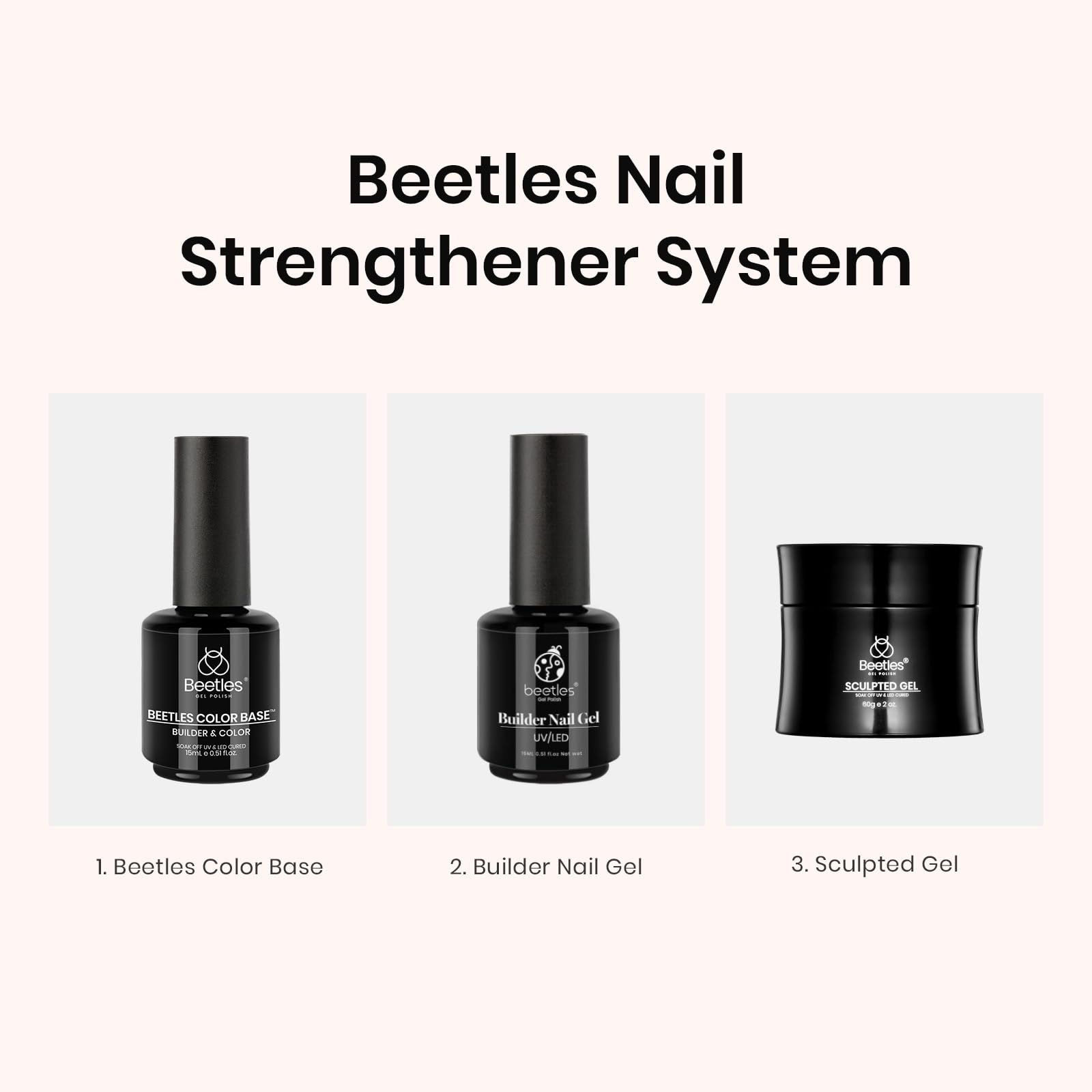 Beetles 21-day wear tip visual hint for lasting shine.