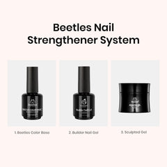 Beetles 21-day wear tip visual hint for lasting shine.