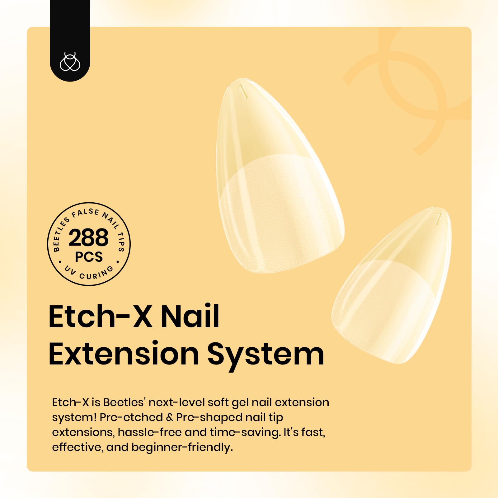 Beetles Gel Nail Tips Full Cover for precise, quick DIY extensions