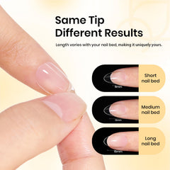 Beetles Gel Nail Tips Soak-Off for easy removal