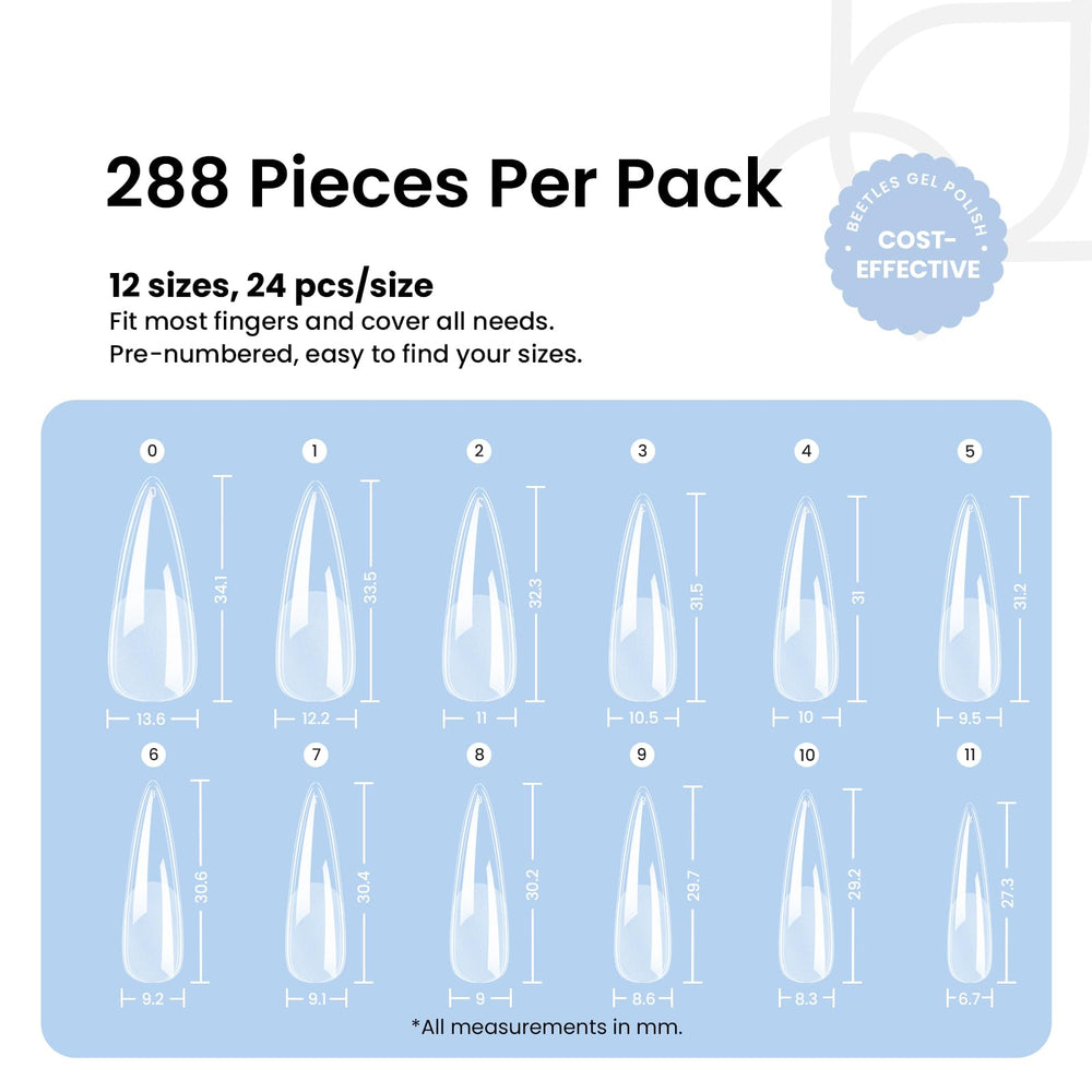 Beetles Gel Nail Tips ideal for professionals or home use