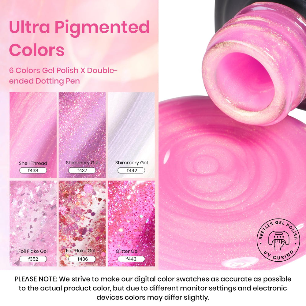 Beetles Pink Reverie collection features rose shades for elegant everyday nails.