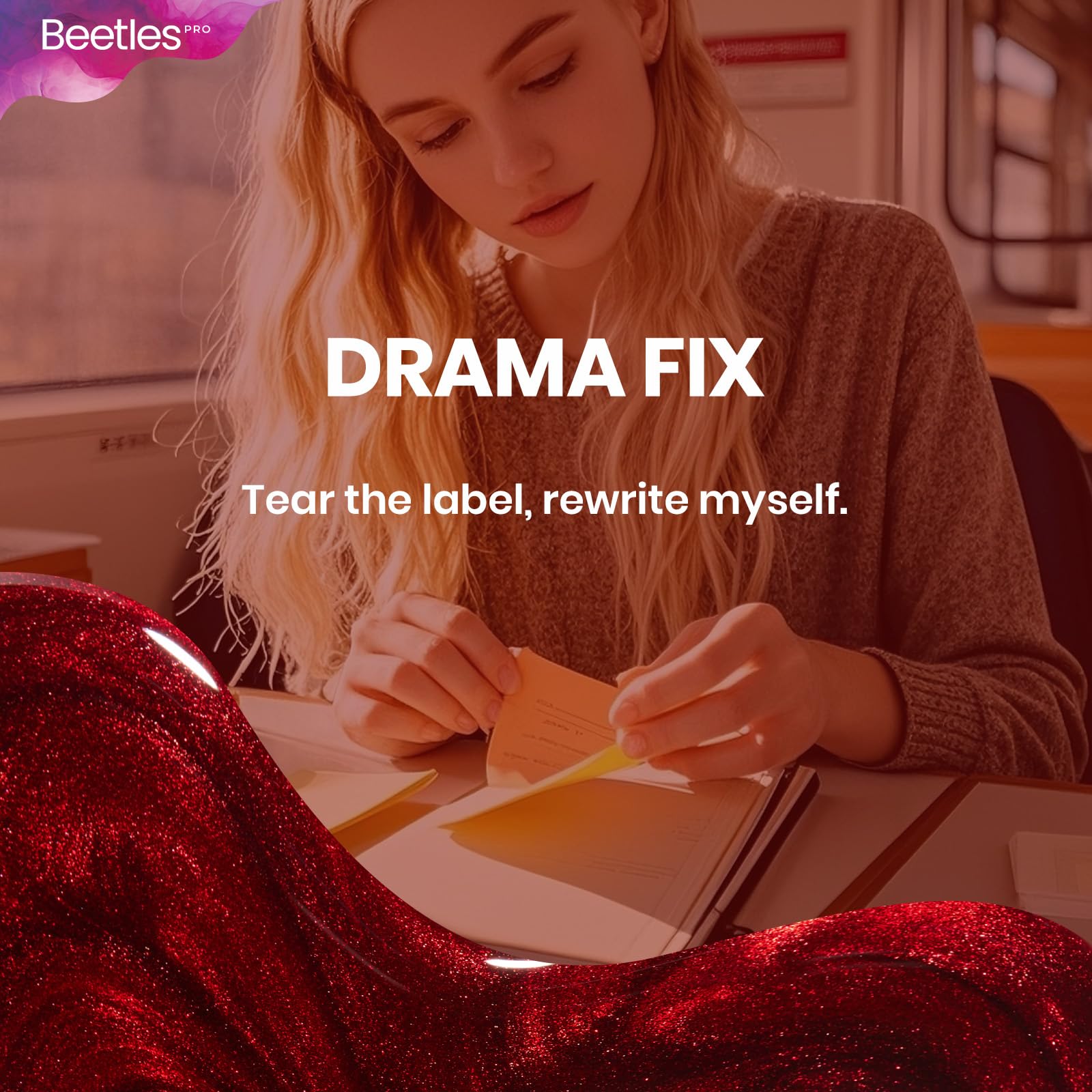 Beetles Pro Drama Fix gift-ready packaging for nail art lovers