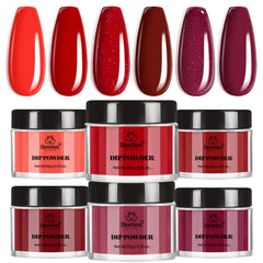 Beetles Red Dip Powder Kit bottle close-up shows rich color and glossy finish