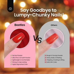 Beetles Gel Polish nail set displayed in DIY salon setup for home use