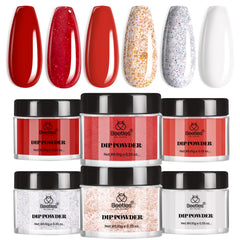 Beetles Gel Polish red dip powder nails for bold at-home manicure