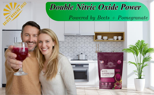 Nutrition facts panel for Beets Superfoods Blended Powder Juice
