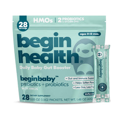 BeginHealth BeginBaby 28-pack front view with portable daily packets