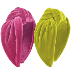 BEGOOD velvet knotted headband wide pair for all-day comfort and style