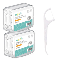 Two-box Bejlife dental floss picks set with 200 picks per box