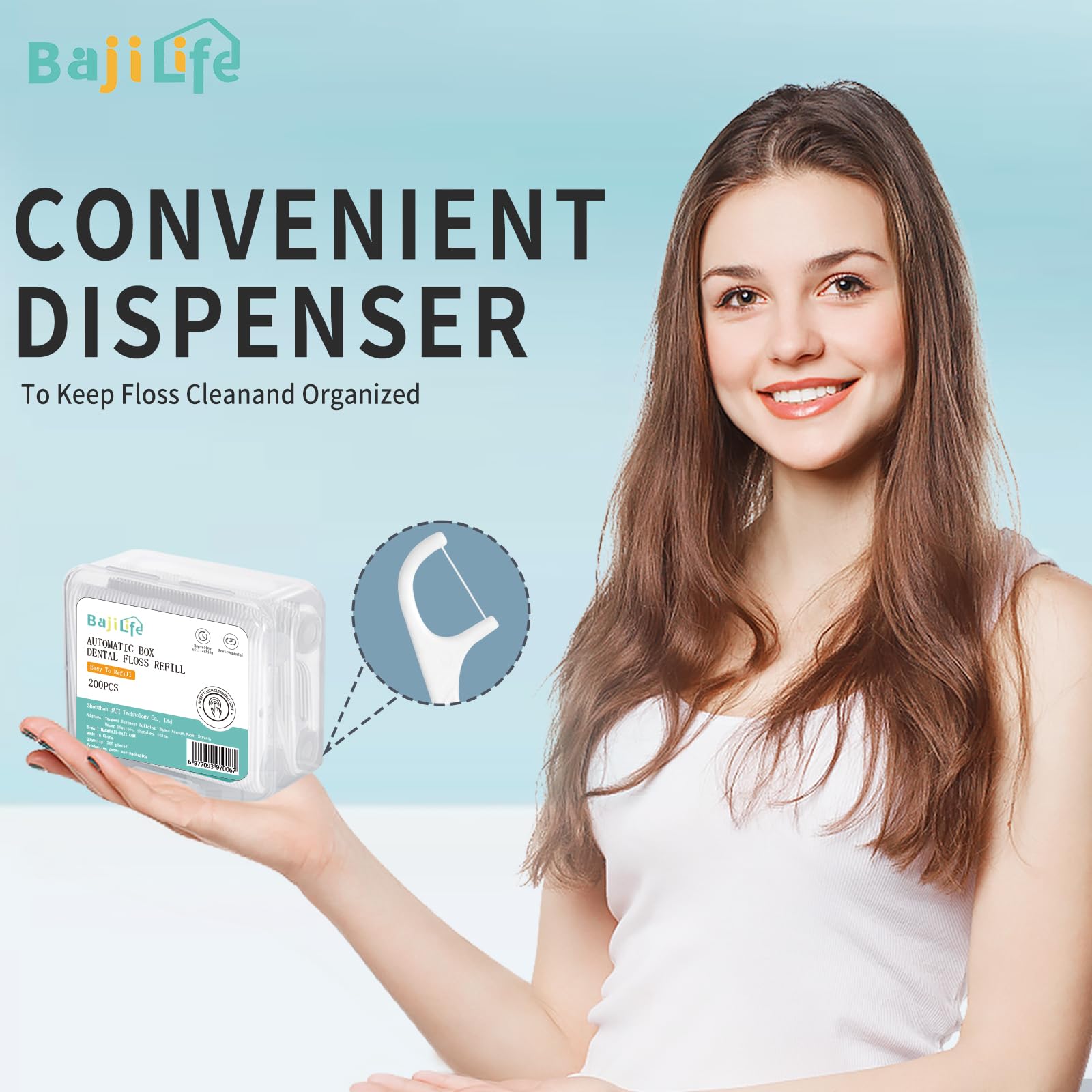 Durable Bejlife floss picks made from high-hardness material