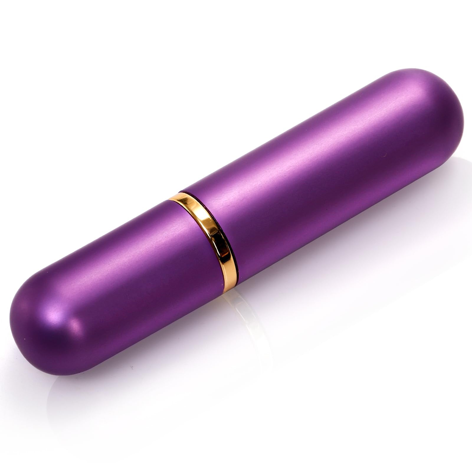 Nasal inhaler in use with essential oil vapor