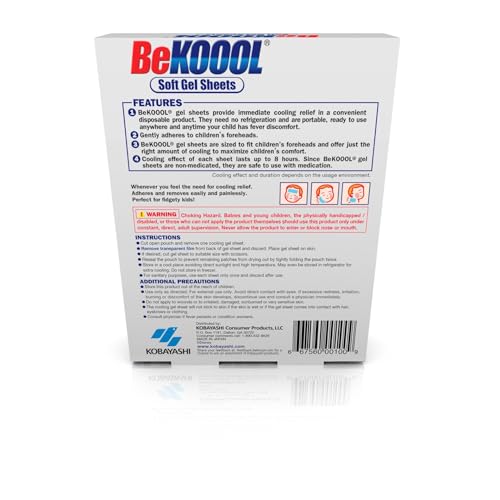 Unopened BeKOOOL Kids Gel Sheets packaging