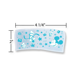 Gel sheet being trimmed with scissors to fit