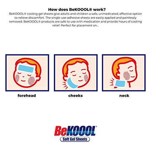 BeKOOOL Kids Gel Sheets pack and cooling usage