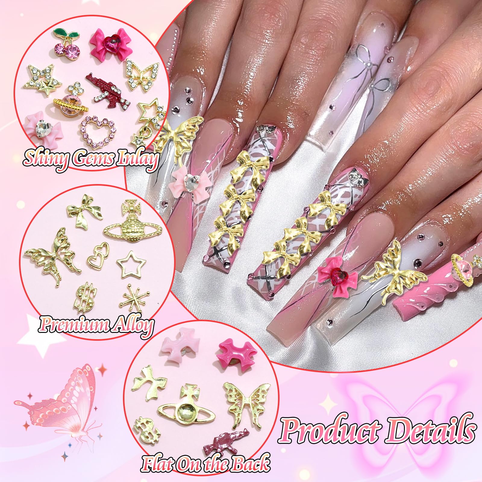 BELICEY planet charms provide cosmic flair for manicures.