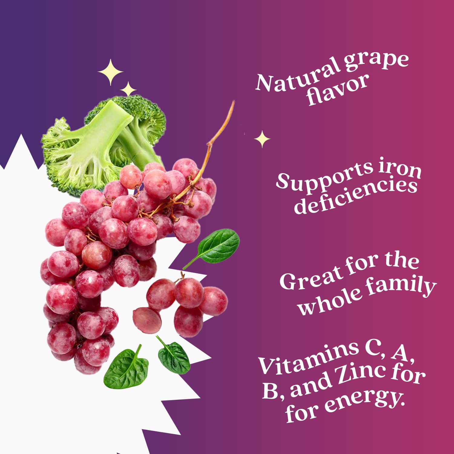 BeLive Iron Gummies ingredients on label