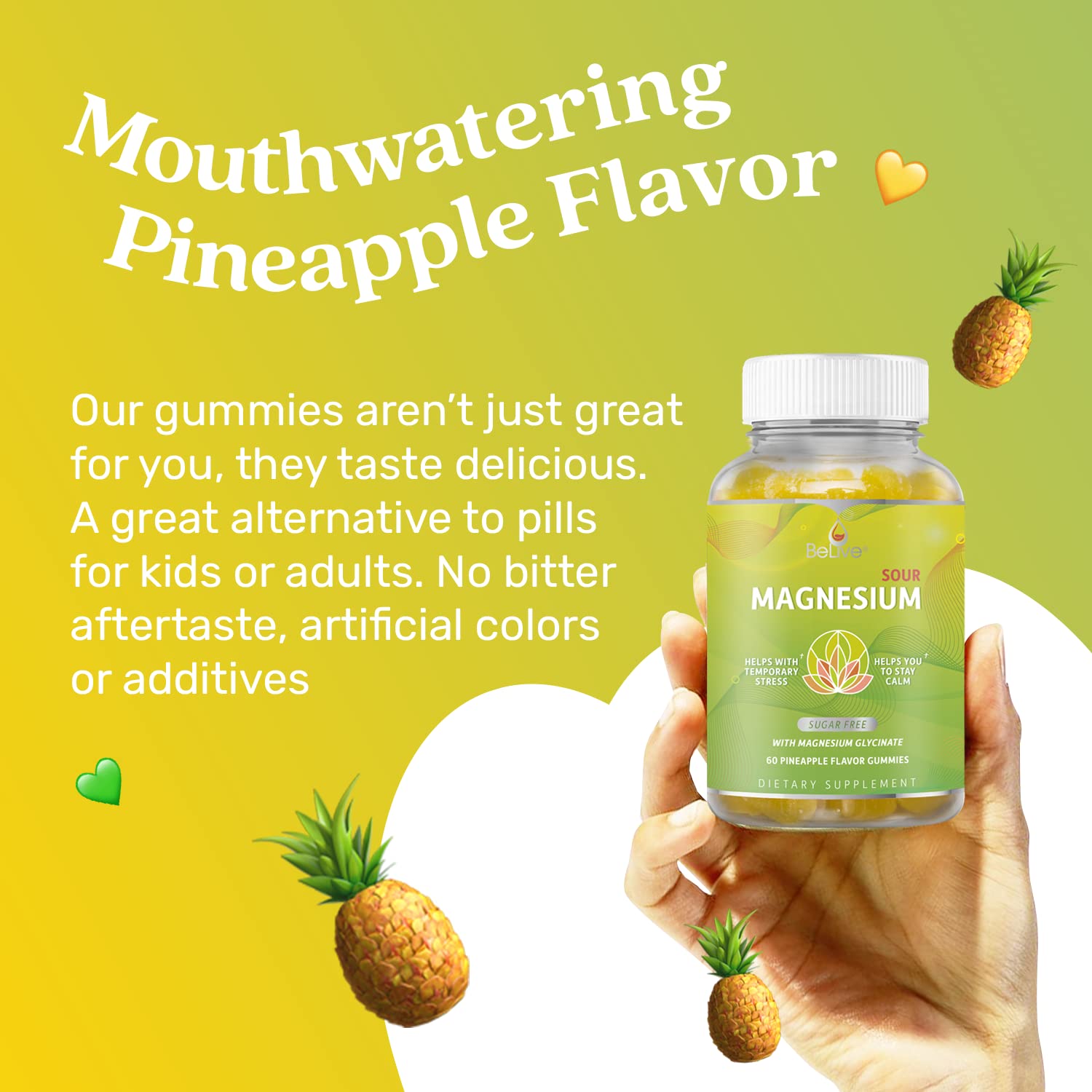 Child using BeLive magnesium gummies for sleep support