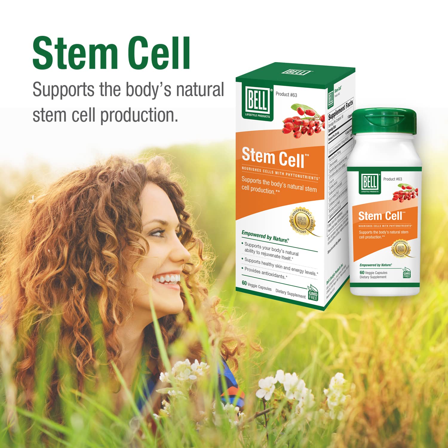 Green, antioxidant-rich ingredients used in the formula