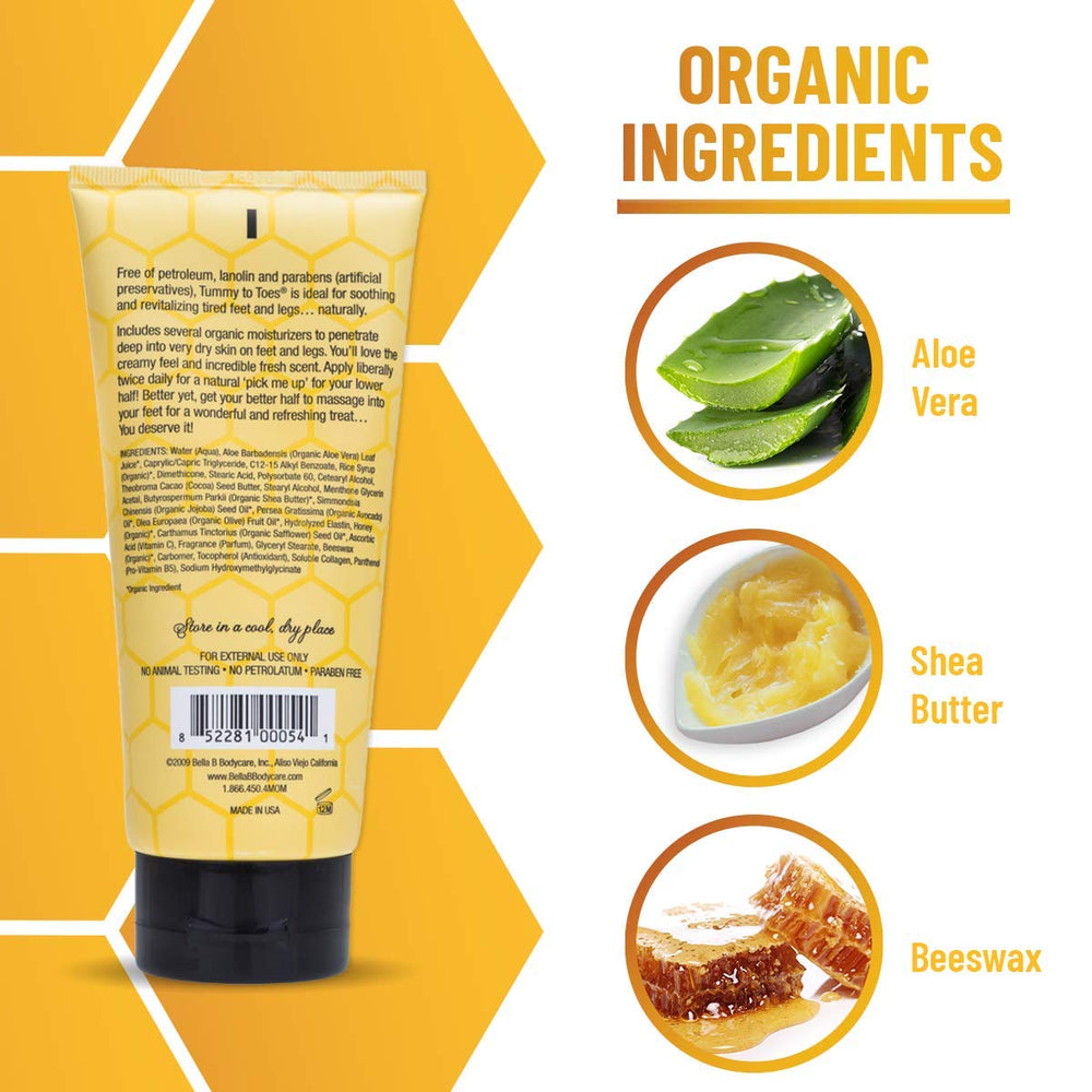 Bella B bottle emphasizes jojoba oil and aloe for hydration.