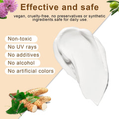BelleHaven Wild Yam Cream with red clover highlights nourishing botanical components.